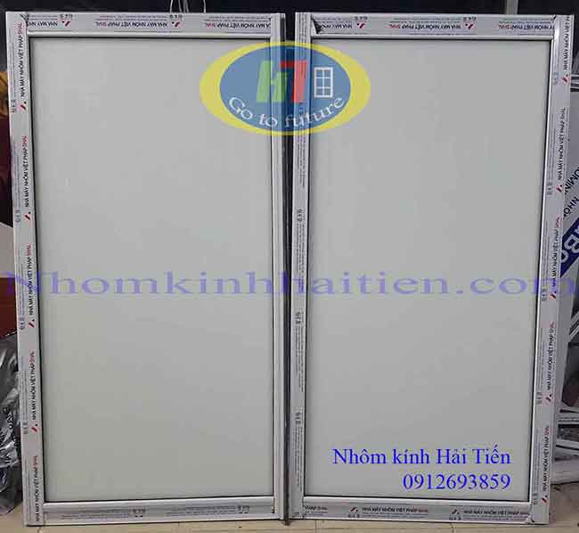 Cửa lùa 2 cánh nhôm kính Việt Pháp