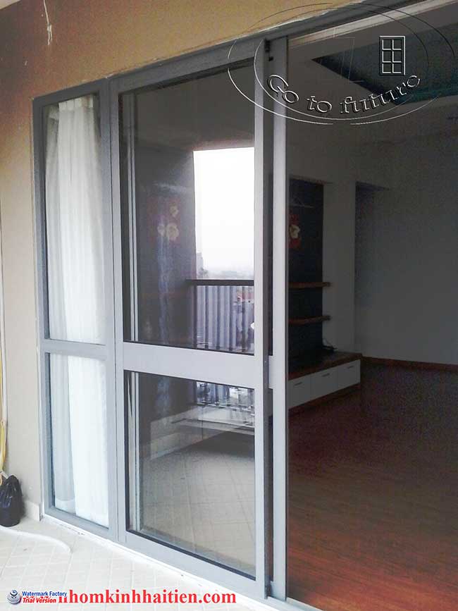 cửa lùa nhôm kính việt pháp hệ 4400 sang trọng