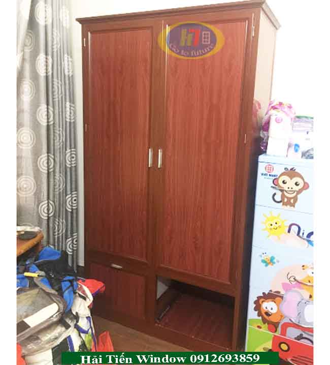Thi công tủ quần áo nhôm kính giá rẻ tại Thanh Hà